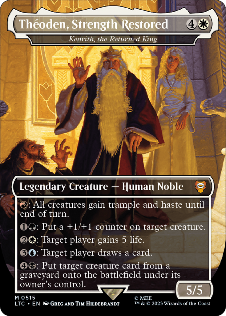 Theoden, Strength Restored - Kenrith, the Returned King (Borderless) [