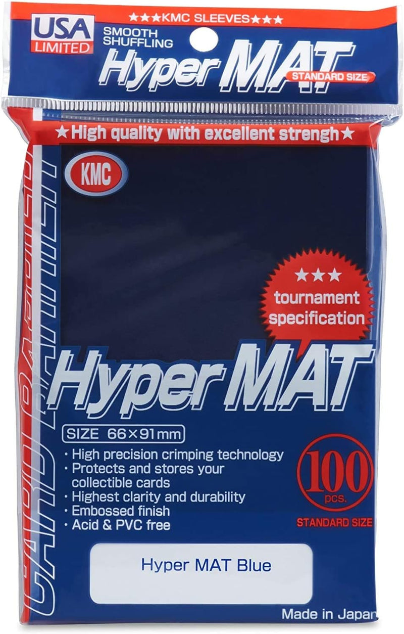 KMC Sleeves USA Pack Hyper Matte Blue 100-Count