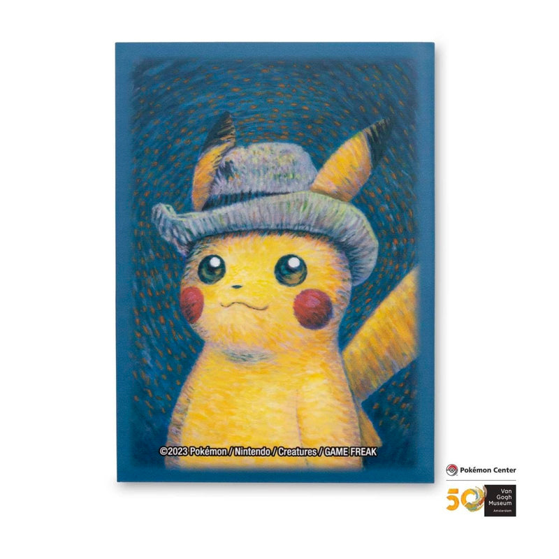 Pokémon Center × Van Gogh Museum: Pikachu Inspired by Self-Portrait with Grey Felt Hat Card Sleeves (65 Sleeves)