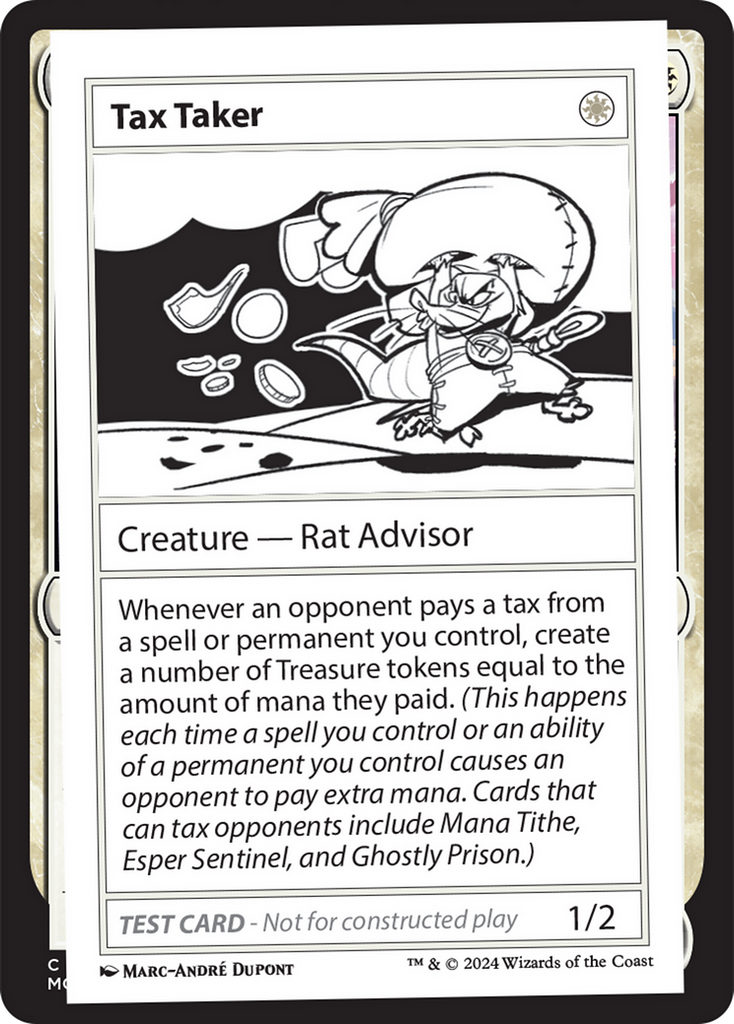 mtg mystery booster playtest cards Tax Taker [Mystery Booster 2 Playtest Cards]