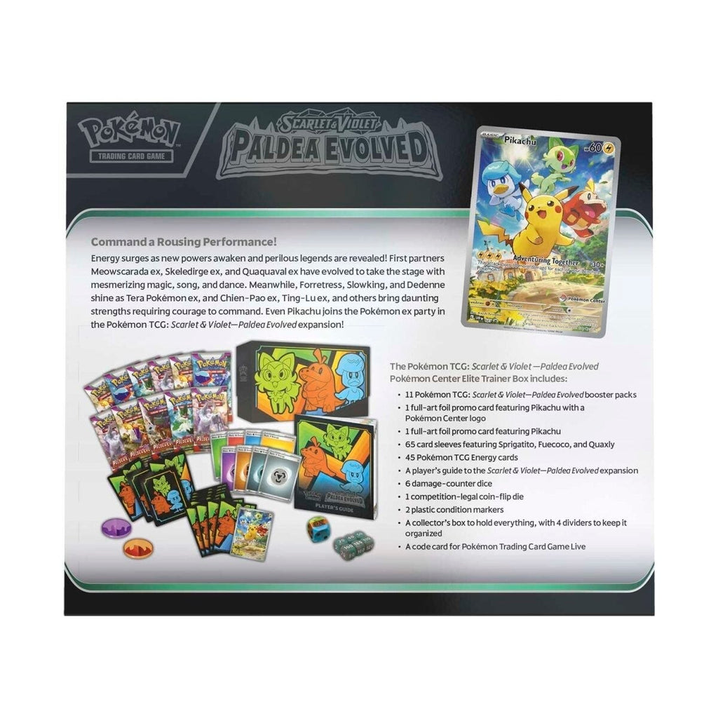 paldea evolved booster box pokemon center Pokemon Scarlet & Violet: Paldea Evolved Pokemon Center Elite Trainer Box