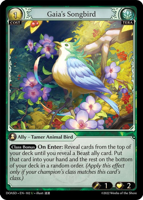 Gaia's Songbird (102) [Dawn of Ashes: Starter Decks]