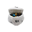 ULTRA PRO: PLUSH D20 DICE BAG: WHITE