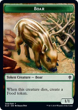 Boar // Food (017) Double-Sided Token