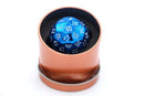 Titan's Fist Metal D60 Dice - Blue w/ White