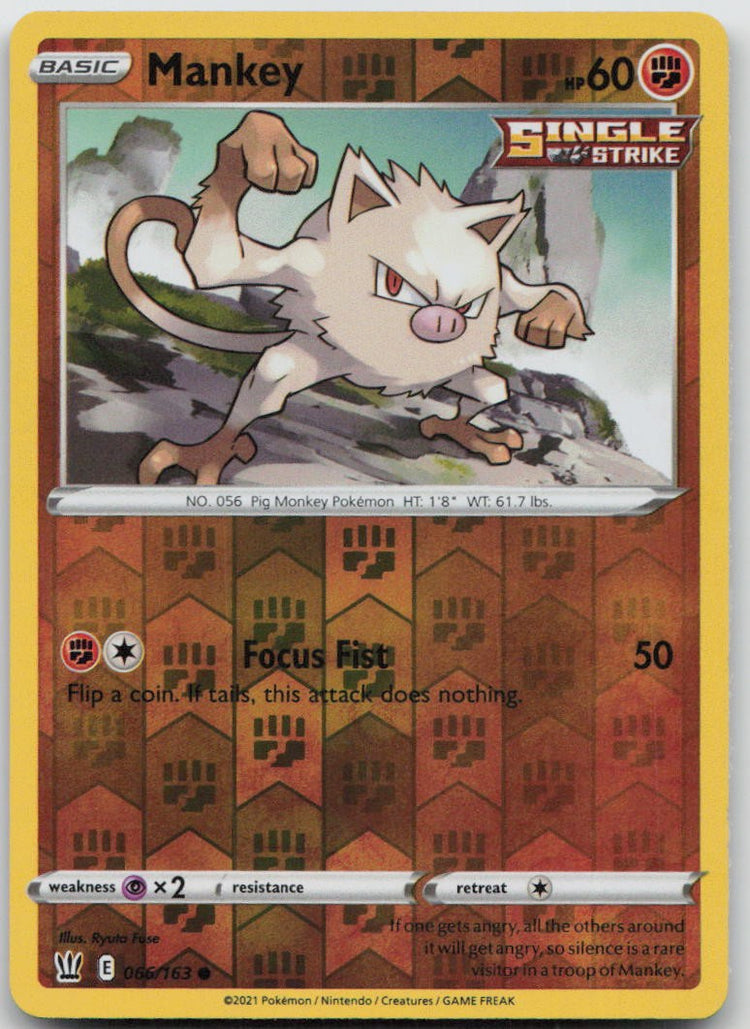 Mankey | Lightly Played / English / Reverse Holofoil
