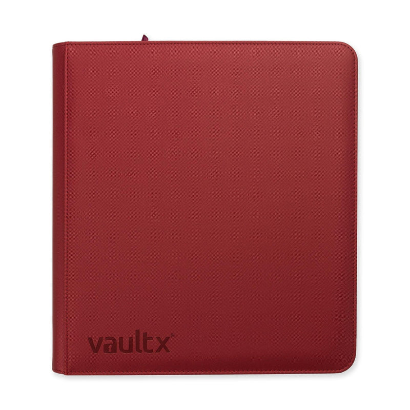 VaultX Zip Binder Metallic Red 12-Pocket