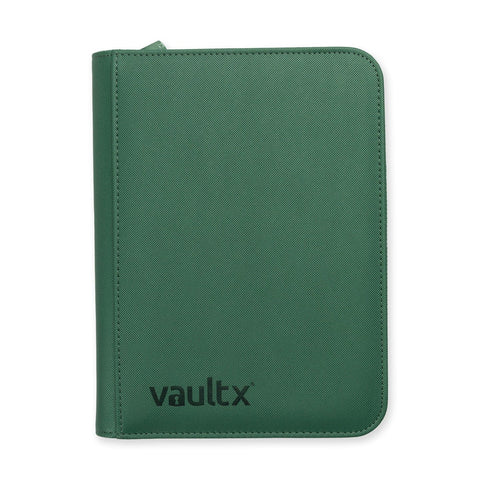 Zip Binder Metallic Green 4-Pocket