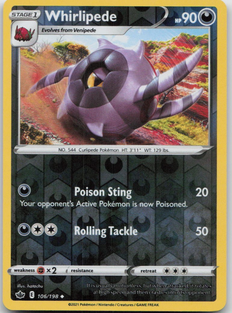Whirlipede | Lightly Played / English / Reverse Holofoil