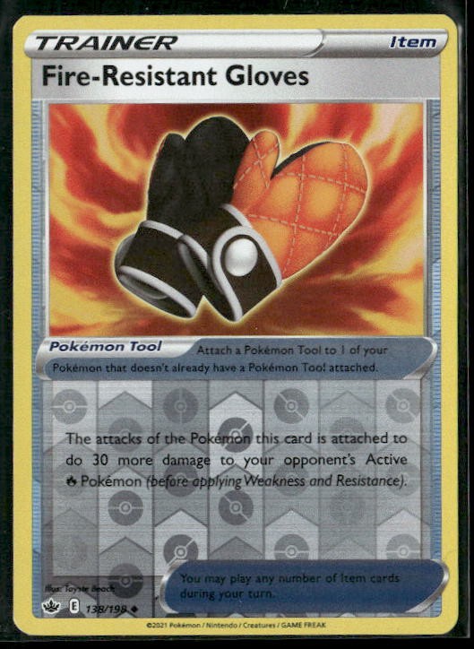 Fire-Resistant Gloves | Lightly Played / English / Reverse Holofoil