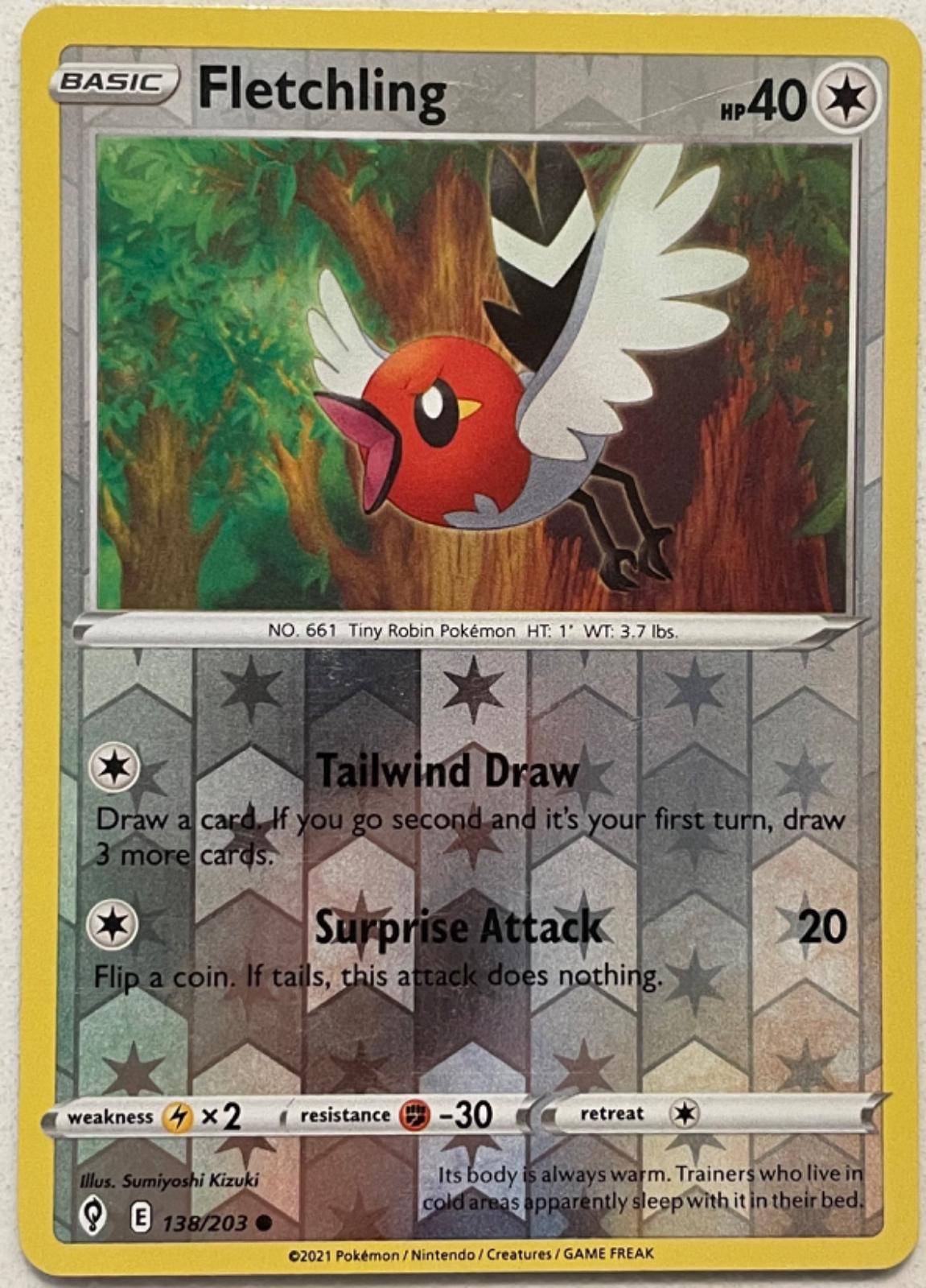 Fletchling | Lightly Played / English / Reverse Holofoil
