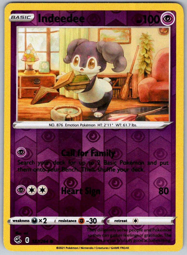 Indeedee | Lightly Played / English / Reverse Holofoil