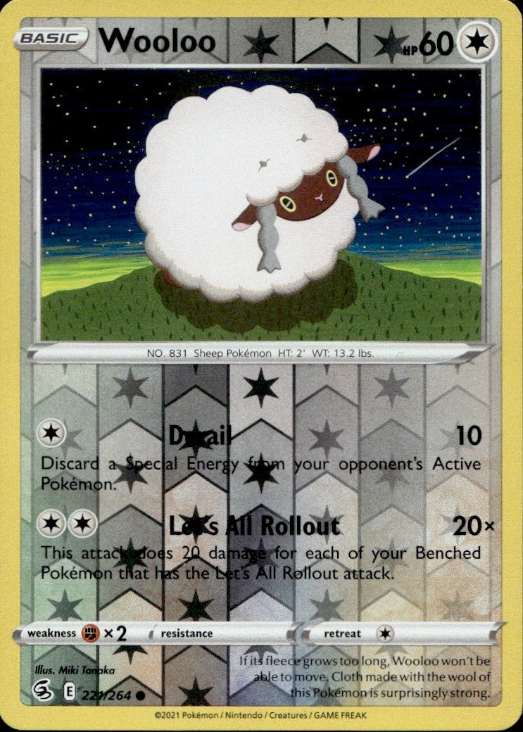 Wooloo (221) | Lightly Played / English / Reverse Holofoil