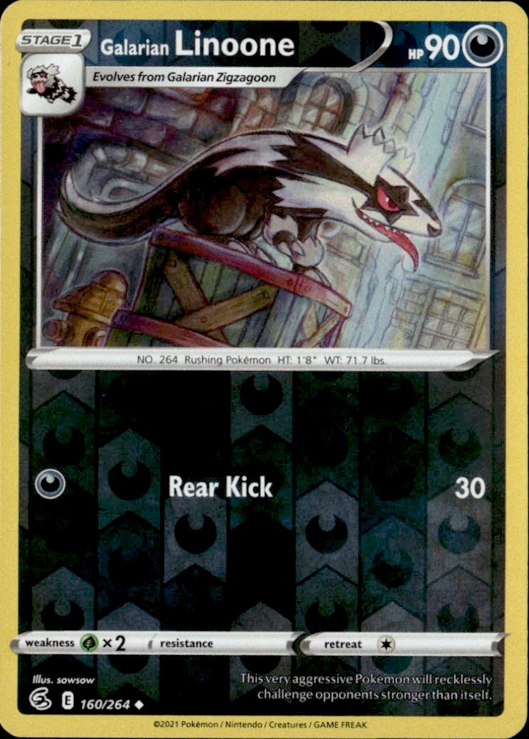 Galarian Linoone | Lightly Played / English / Reverse Holofoil