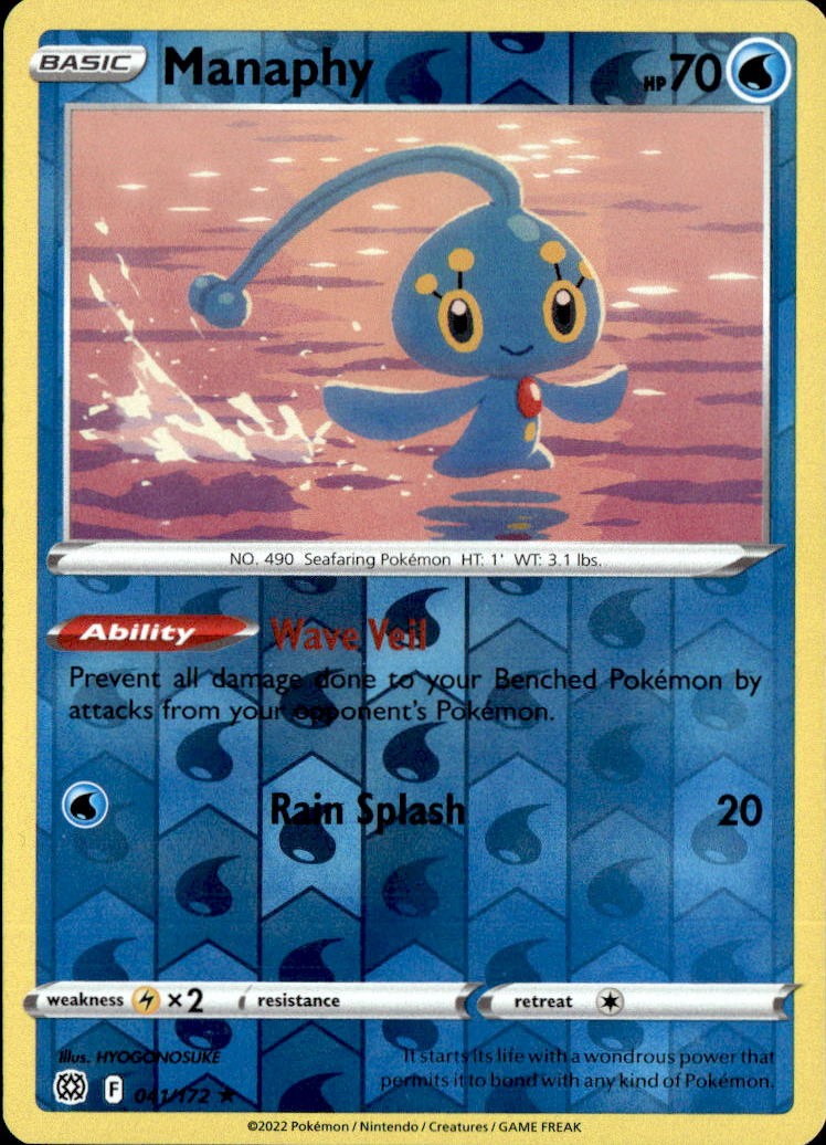 Manaphy | Lightly Played / English / Reverse Holofoil