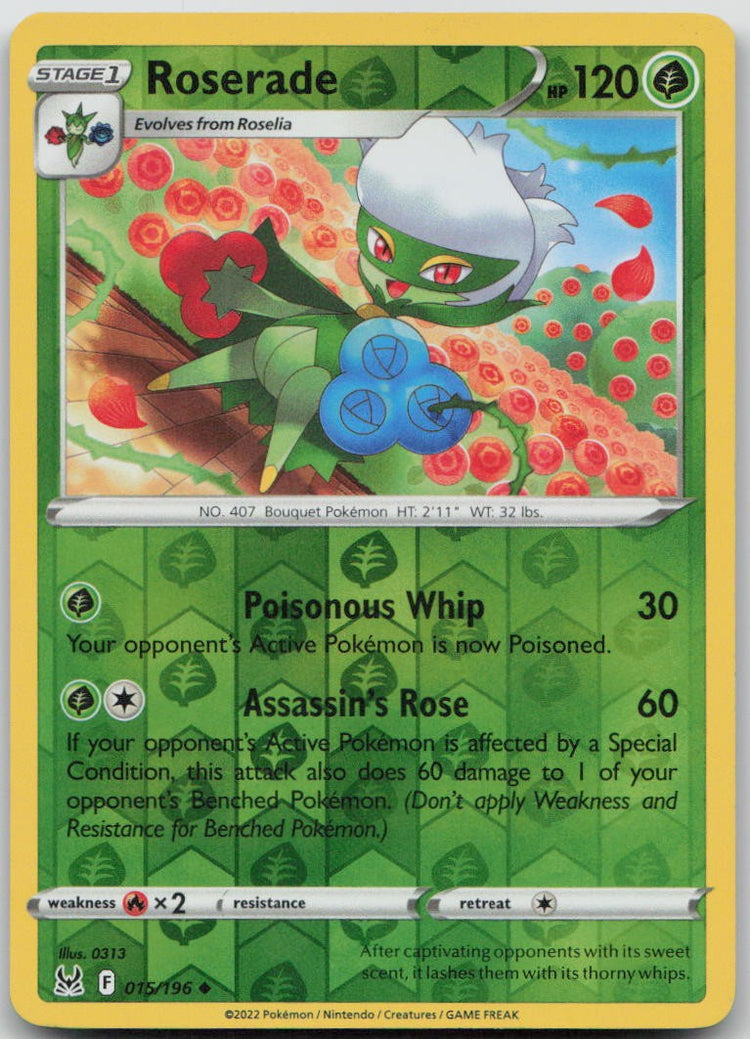 Roserade | Lightly Played / English / Reverse Holofoil