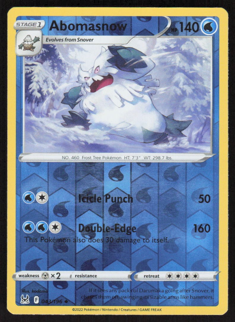 Abomasnow | Lightly Played / English / Reverse Holofoil