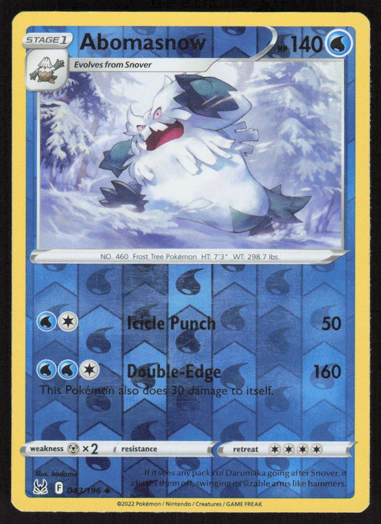 Abomasnow | Lightly Played / English / Reverse Holofoil
