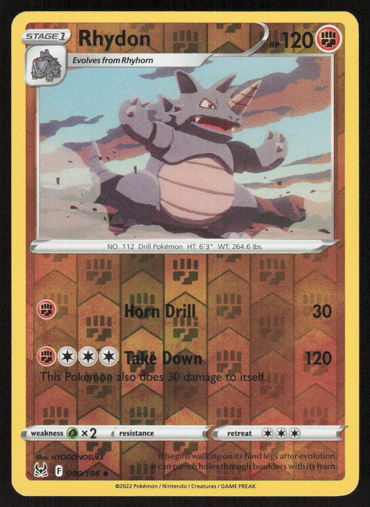 Rhydon | Lightly Played / English / Reverse Holofoil