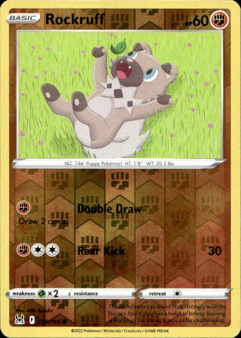 Rockruff | Lightly Played / English / Reverse Holofoil