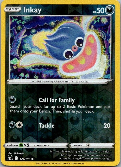 Inkay (121) | Lightly Played / English / Reverse Holofoil
