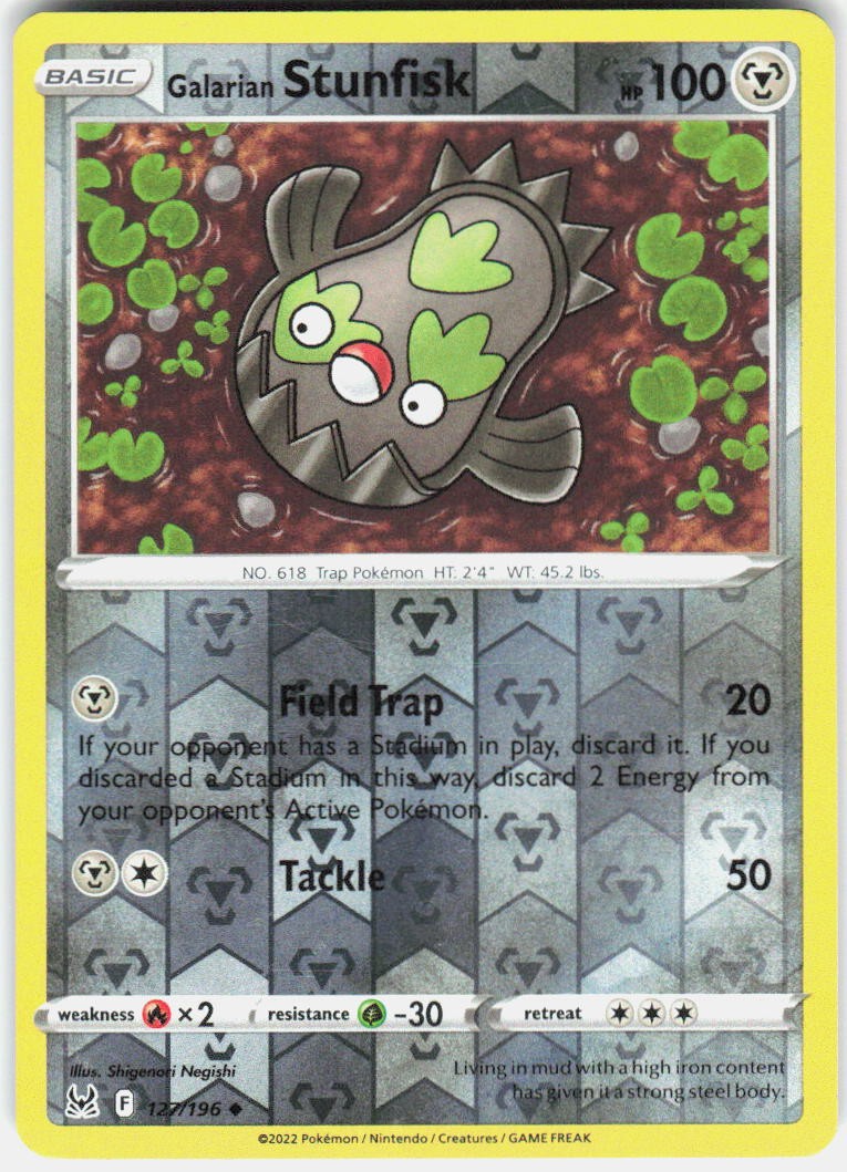 Galarian Stunfisk | Lightly Played / English / Reverse Holofoil
