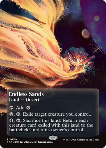 Endless Sands (0150) (Borderless) (Galaxy Foil) [Edge of Eternities: Stellar Sights]