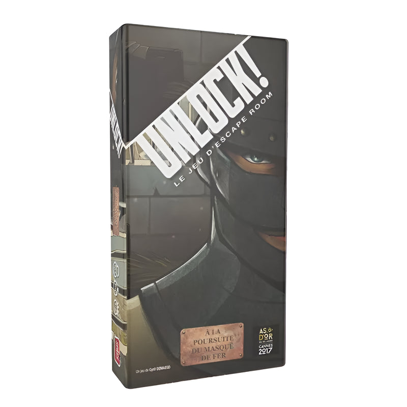 Space Cowboys Unlock Box and Iron Mask Scenario Escape Room Card Game Expansion, Cooperative Puzzle Adventure, Strategy Board Game Add-on