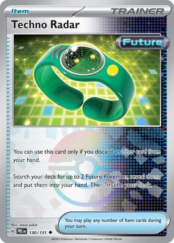 Techno Radar (130/131) (Poke Ball Pattern) [Scarlet & Violet: Prismati Techno Radar (130/131) (Poke Ball Pattern) [Scarlet & Violet: Prismati