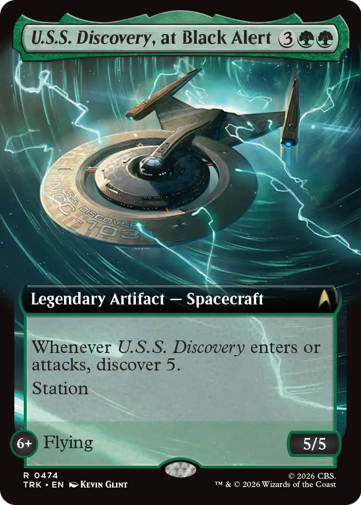 U.S.S. Discovery, at Black Alert (Extended Art) [Star Trek]