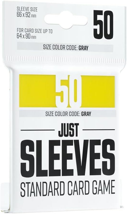 JUST SLEEVES - STANDARD CARD GAME YELLOW