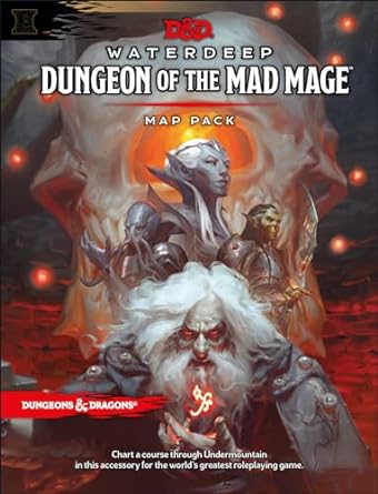 D&D Adventure Waterdeep: Dungeon Of The Mad Mage Map Pack
