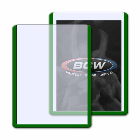 Topload Card Holder - Green Border