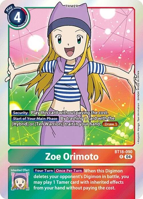 Zoe Orimoto [BT18-090] [Release Special Booster Ver.2.0]