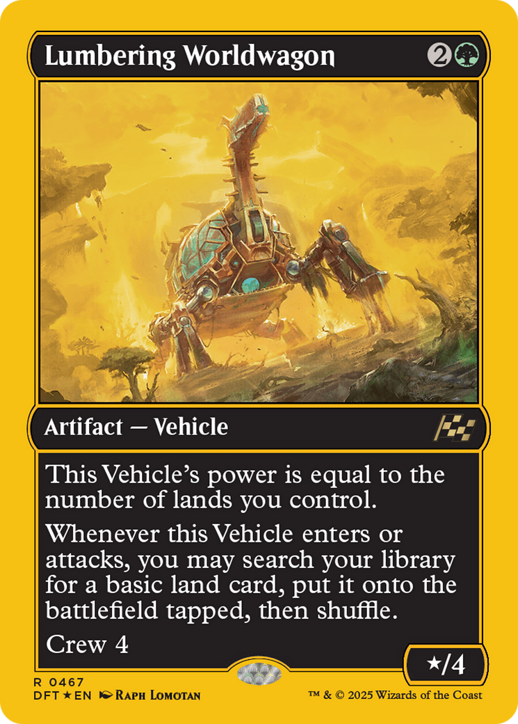 Lumbering Worldwagon (First-Place Foil) [Aetherdrift]