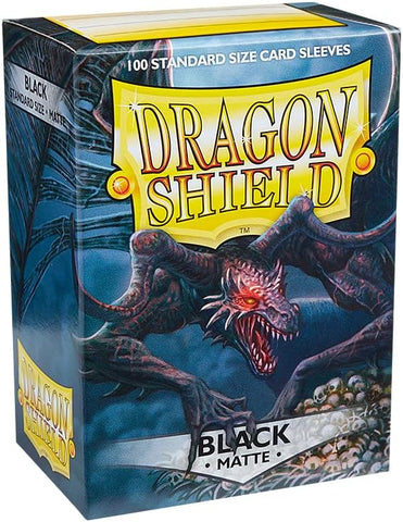 Dragon Shield Sleeves: Standard Matte - Black 100CT