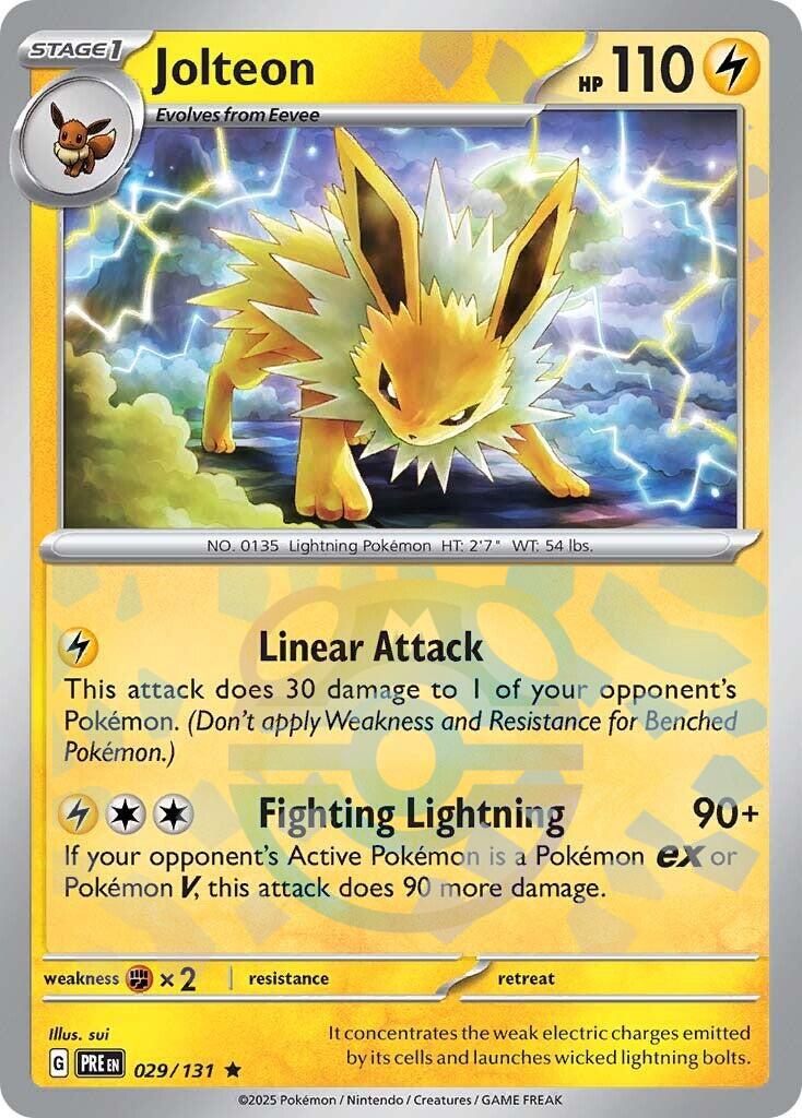 Jolteon (029/131) (Master Ball Pattern) [Scarlet & Violet: Prismatic Evolutions]