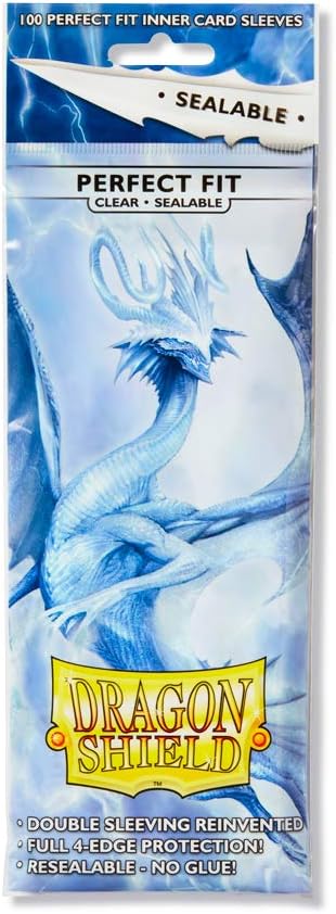 Dragon Shield Sleeves: Perfect Fit Standard Sealable - Clear 100CT