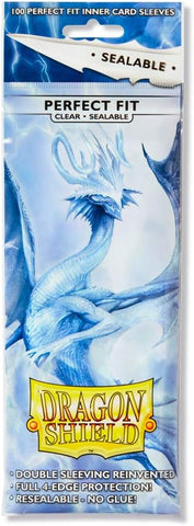 Dragon Shield Sleeves: Perfect Fit Standard Sealable - Clear 100CT