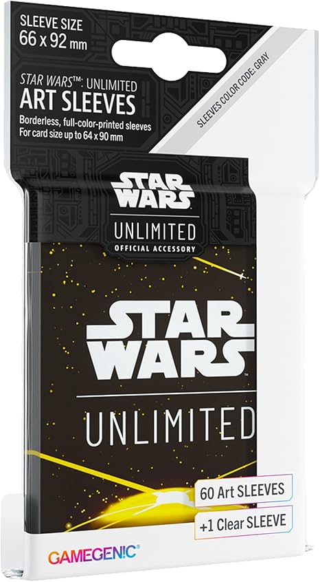 Gamegenic Star Wars: Unlimited Art Sleeve Card Back Yellow