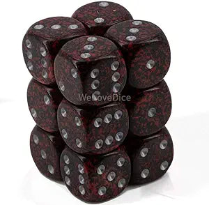 Chessex: Speckled Silver Volcano/Black 16Mm D6 Dice