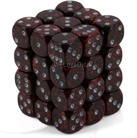 Chessex: Speckled Silver Volcano 12Mm D6 Dice