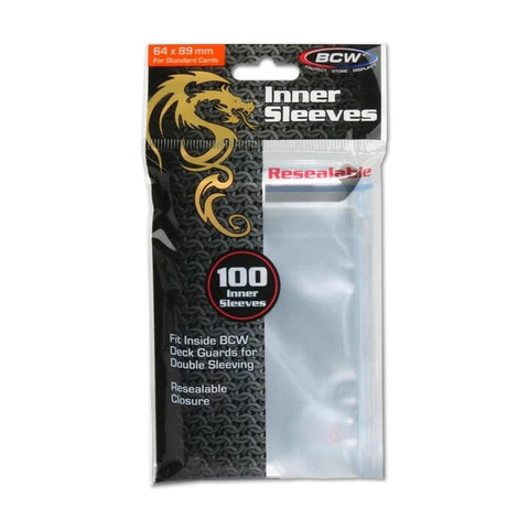 BCW Resealable Inner Sleeves Standard