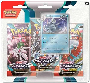 Pokemon Scarlet and Violet 4 Paradox Rift 3-Pack Blister