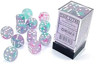 Chessex Nebula Wisteria White Luminary 16 MM Set