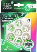 GLOW SERIES - TOXIC STONES - RPG DICE SET (7 PCS)