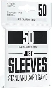 JUST SLEEVES - STANDARD CARD GAME BLACK