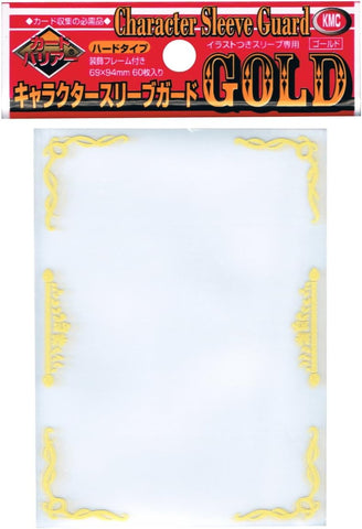 KMC Sleeves Character Guard Clear with Gold Scroll Work 60-Count