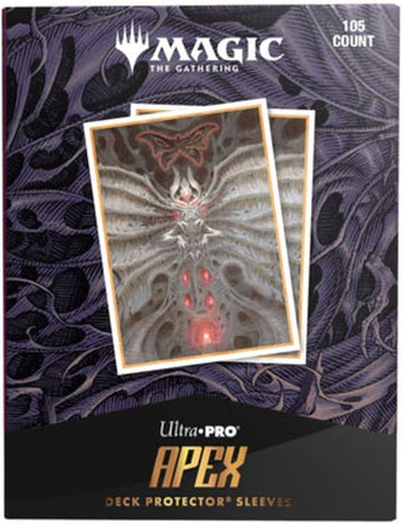Ultra PRO - MTG Duskmourn 105ct Apex Deck Protector Sleeves Artwork of Creepy Leather Bound, 105 Standard Size Card Sleeves for Magic: The Gathering, Gloss Clear Front, Durable Card Protector