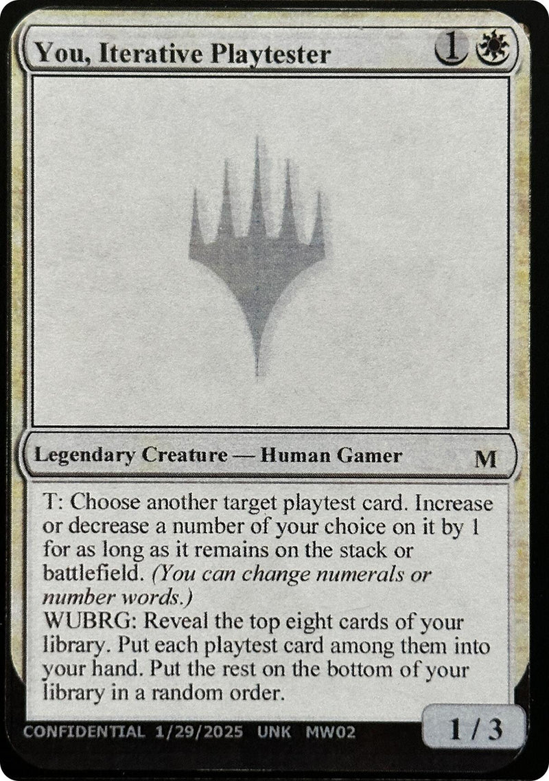 You, Iterative Playtester [Unknown Event]